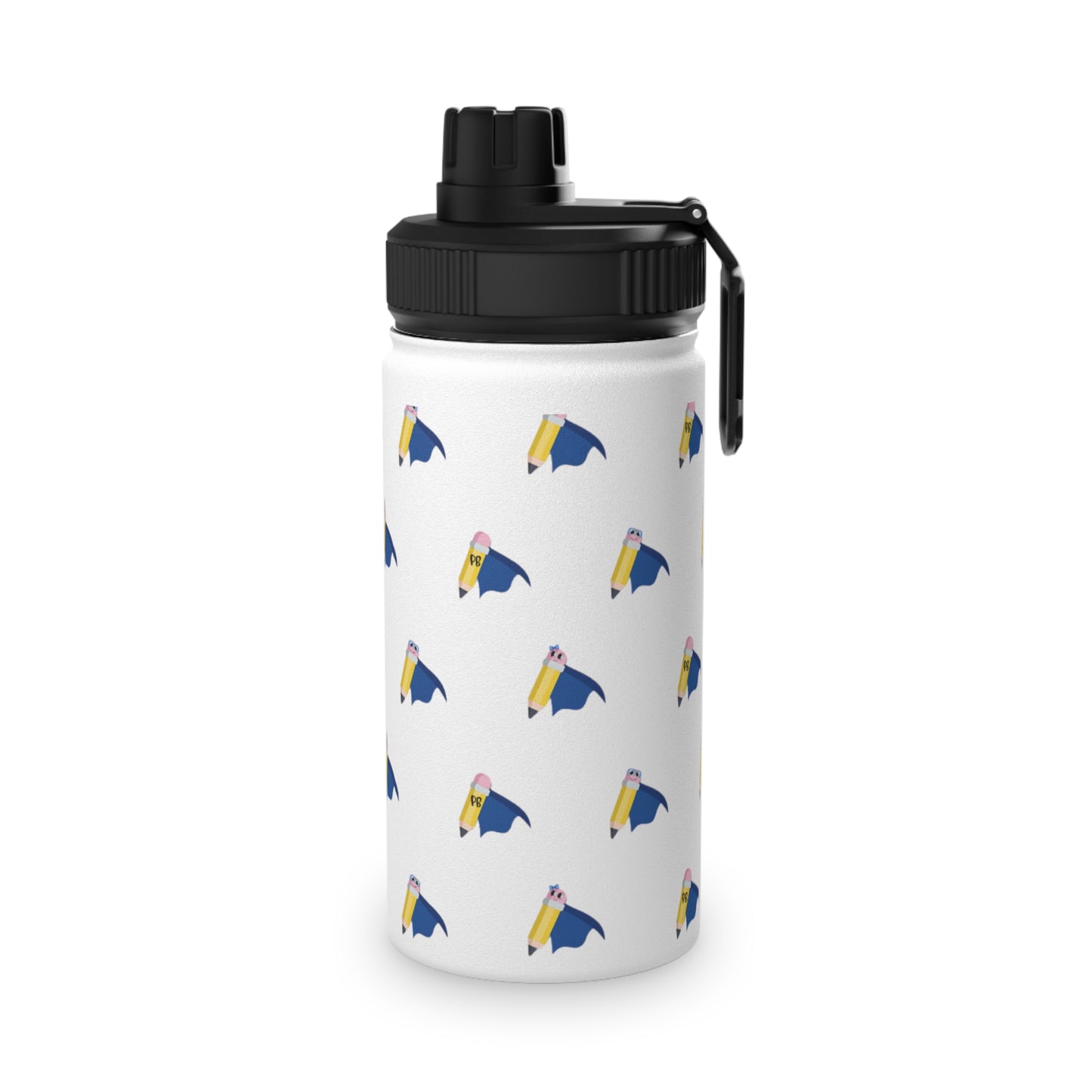 Cute Cartoon Water Bottle with Sports Lid - Perfect for Kids and Active Lifestyle - Pencil Buddies