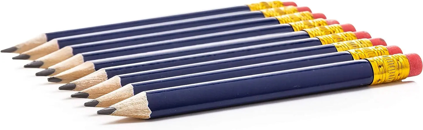Short Triangular Pencils (72 Pack)- Navy Blue - Pencil Buddies