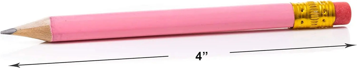 Short Triangular Pencils (72 Pack) Pink - Pencil Buddies