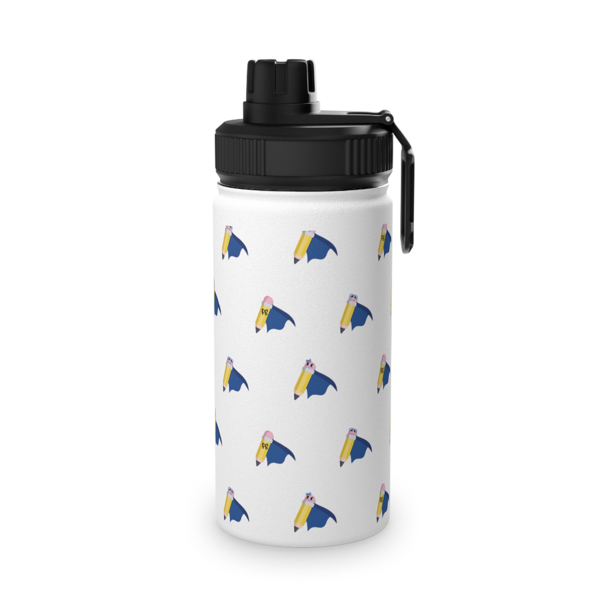 Cute Cartoon Water Bottle with Sports Lid - Perfect for Kids and Active Lifestyle - Pencil Buddies